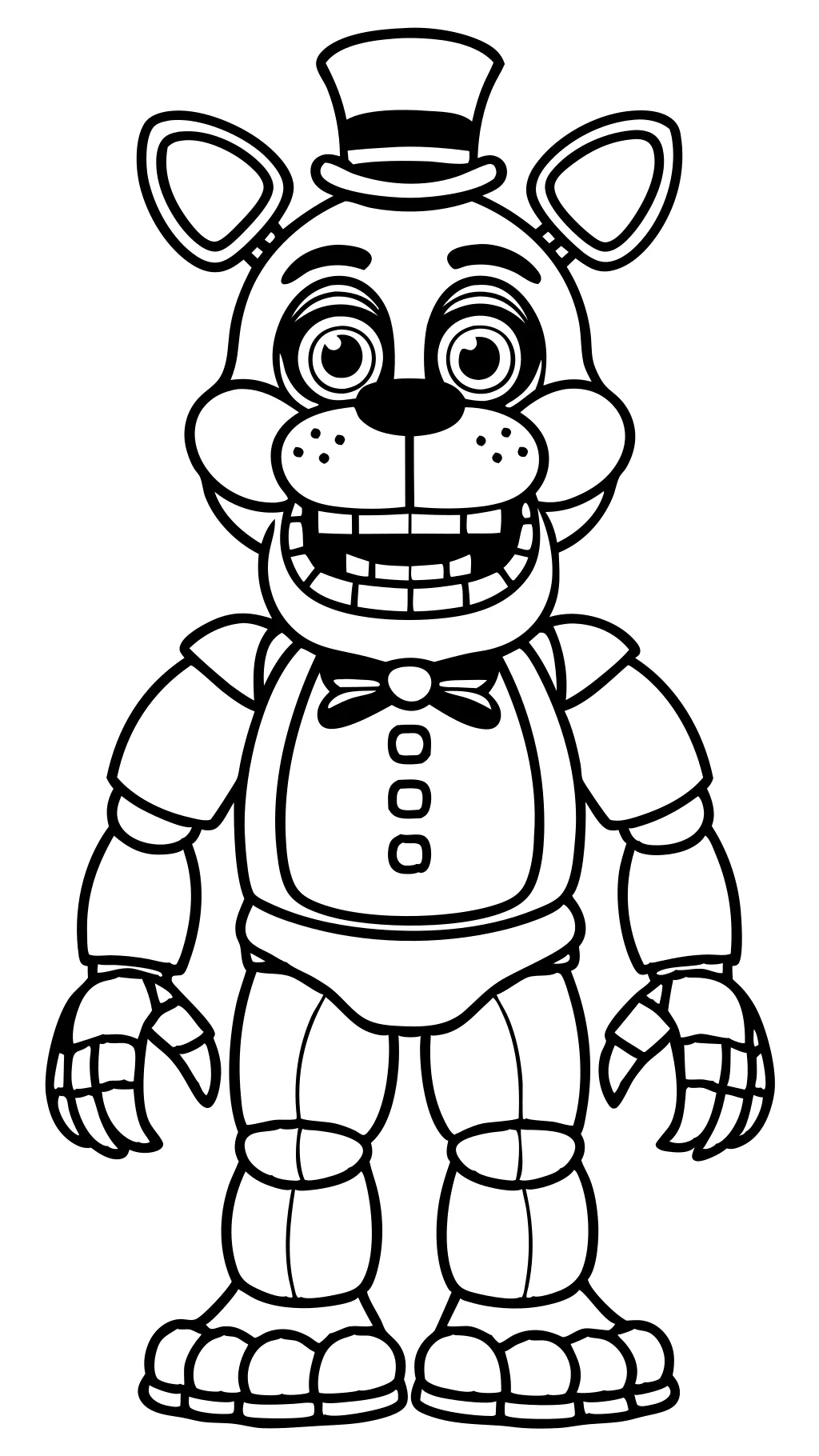 Freddy Five Nights en las páginas para colorear de Freddy